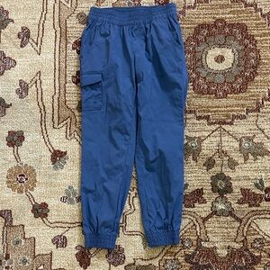 Boys Columbia navy joggers xs